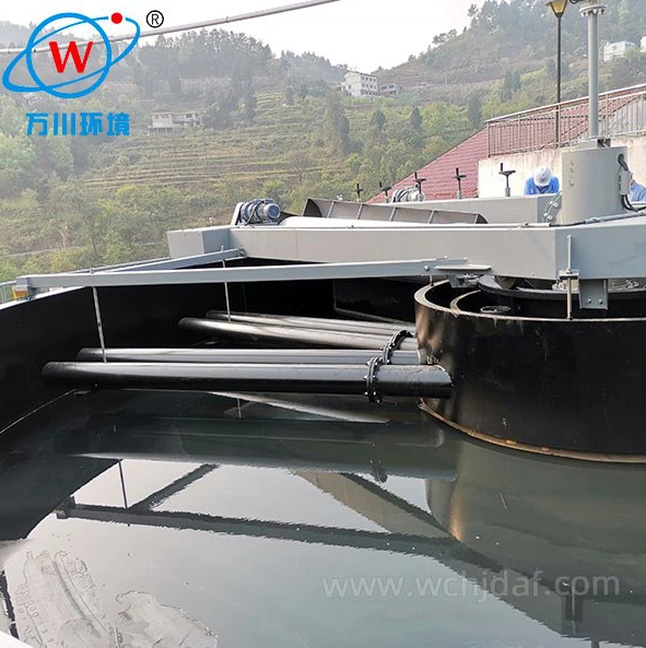 What are the requirements of induced air flotation for influent water quality