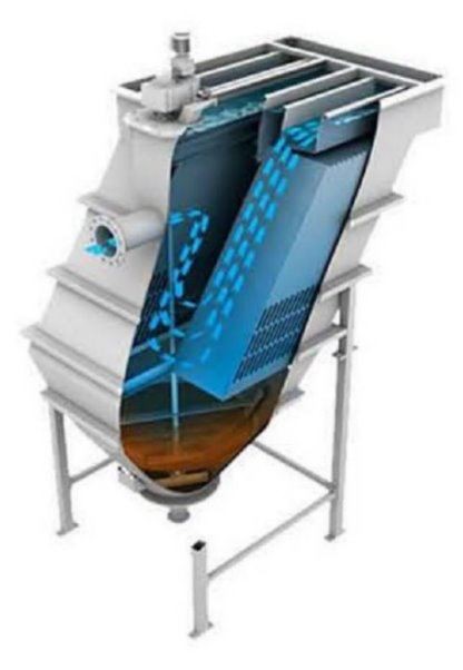 Lamela sedimentation tank principle